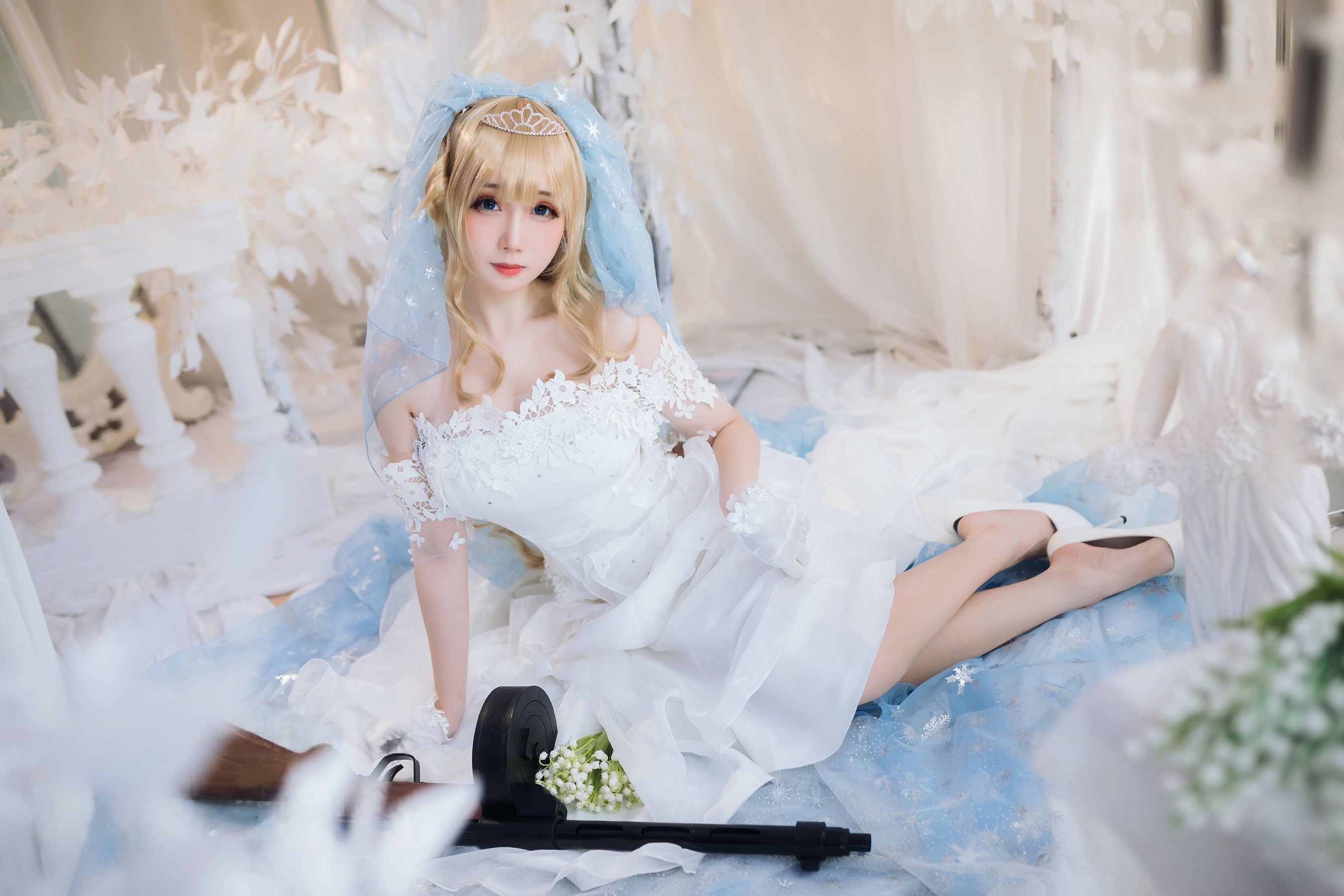 焖焖碳 - 少女前线 索米 婚纱  第18张
