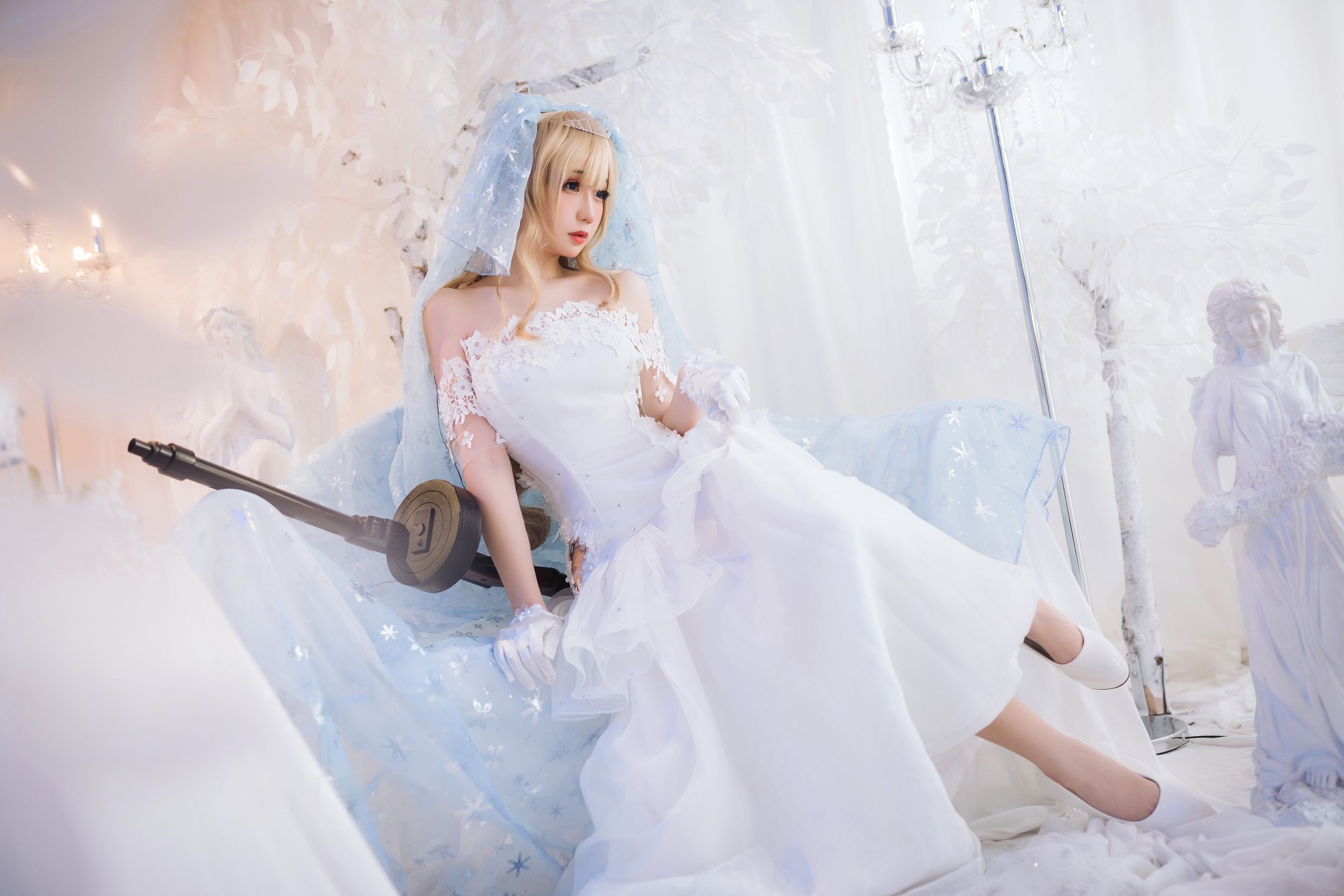 焖焖碳 - 少女前线 索米 婚纱  第3张