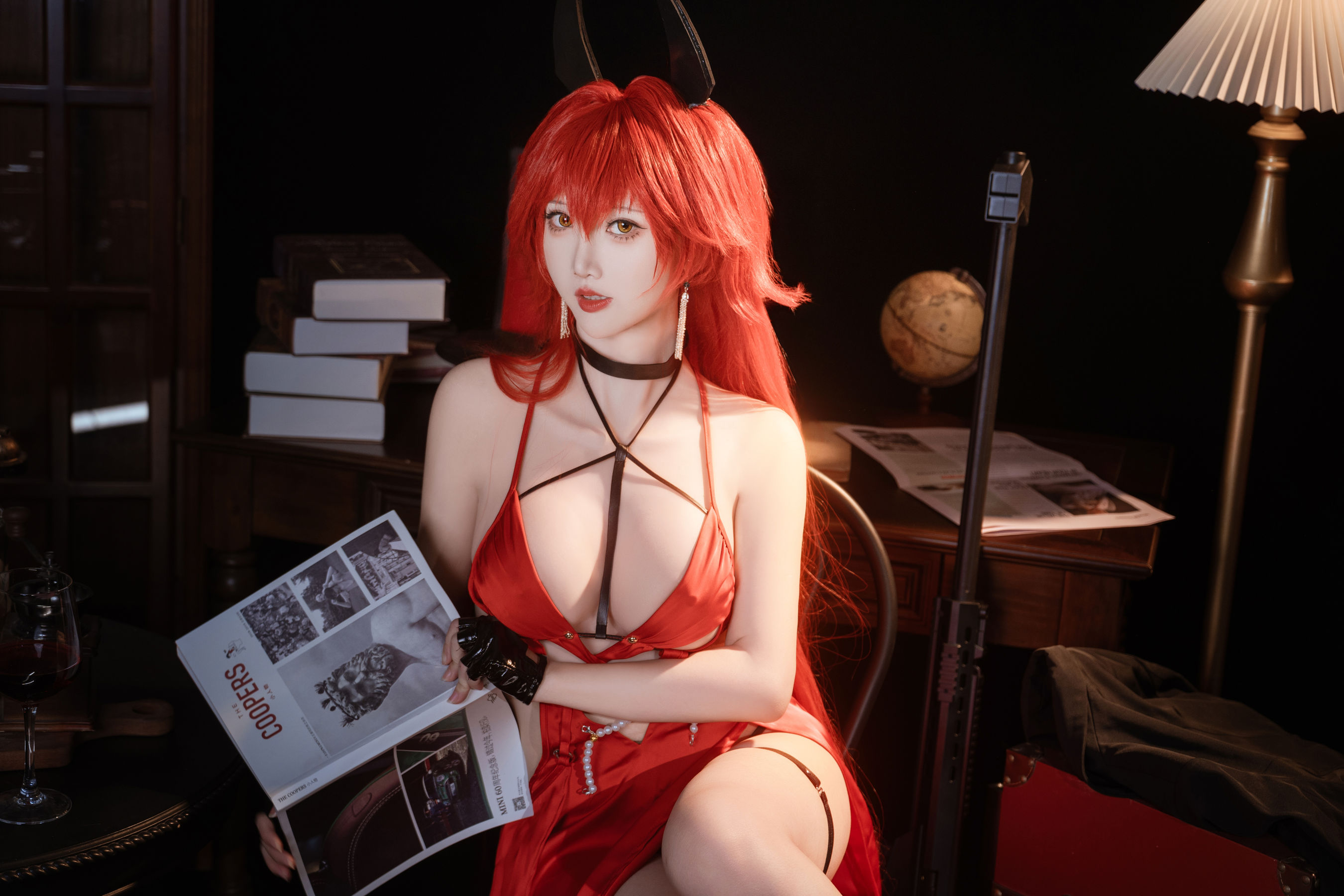可爱人气Coser面饼仙儿 - Nikke 小红帽礼服  第18张