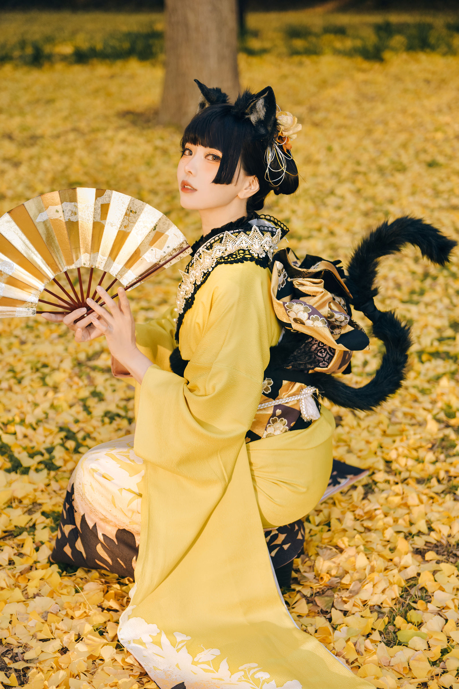 Ely_eee (ElyEE子) - Ginkgo Black Cat 銀杏黑貓  第18张